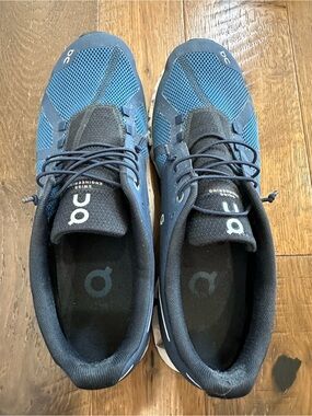 On Running Men's Navy and Blue Lightweight Running Shoes